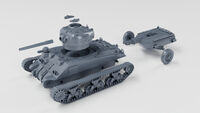 Czog redni M4A4 Sherman Crocodile  - otwarty waz