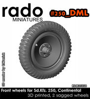 Front wheels for Sd.Kfz. 250, Continental (for Dragon kits) - Image 1