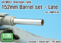 US M551 Sheridan 152mm Barrel set- Late (for 1/35 Tamiya kit) - Image 1