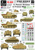 2. Panzer Div. in France 1944. PzKpfw IV, Panther, SdKfz 251 Stum. - Image 1