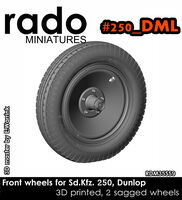 Front wheels for Sd.Kfz. 250, Dunlop (for Dragon kits) - Image 1