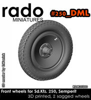 Front wheels for Sd.Kfz. 250, Semperit  (for Dragon kits) - Image 1
