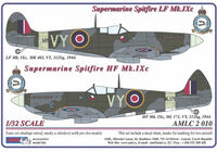 Supermarine Spitfire Mk.IXc- 2 decal versions : VY