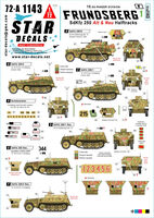 Frundsberg #1 - 10 SS-Panzer Division - SdKfz 250 ALT And NEU Versions - SdKfz 250/1, SdKfz 250/3, SdKfz 250/9, SdKfz 250/7(?)