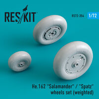 He.162 "Salamander" / "Spatz" wheels set (weighted)